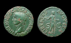 Claudius I, As, Liberty reverse